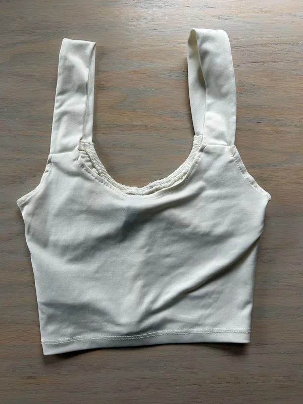 Divided H&M White Crop Top - Image 4