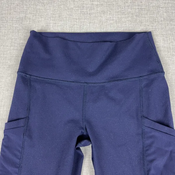 Fabletics Leggings Womens XS Blue Ankle PowerHold Pockets Compression Yoga Pants - Image 4