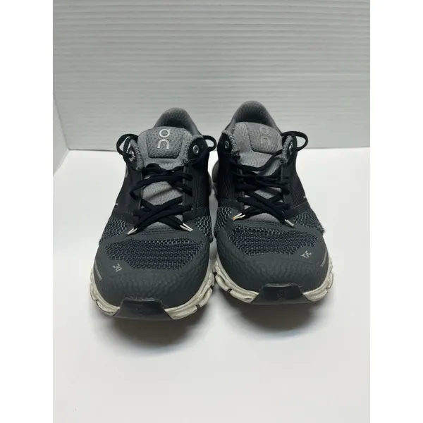 ON Women's Cloudflyer Running Sneaker Shoes Black White Size 6 Medium - Image 3