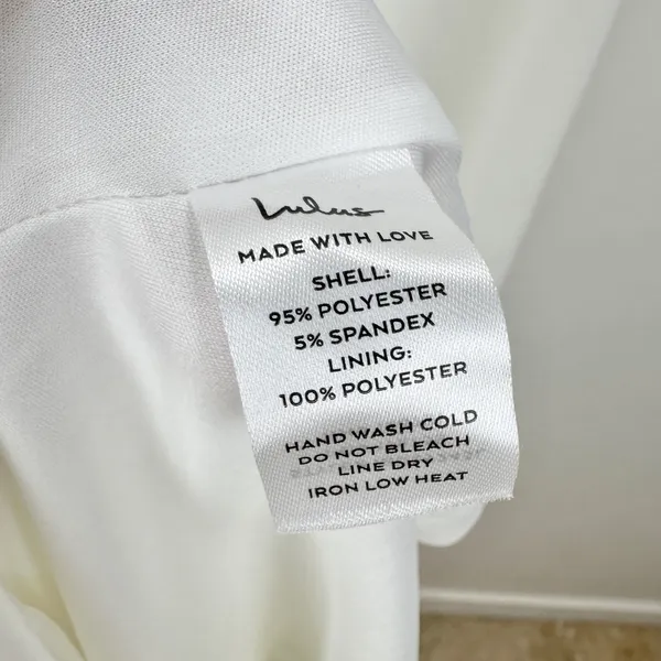 NEW Lulus Loveliest Aura White Off-the-Shoulder Mermaid Maxi Dress Wedding XS - Image 7