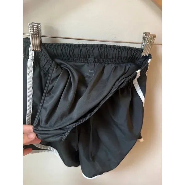 Nike Dri-FIT Tempo Running Shorts Black White - Image 4