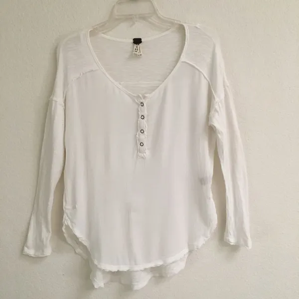 ‎Free People we the free Ivory Sunday Henley XS - Image 2