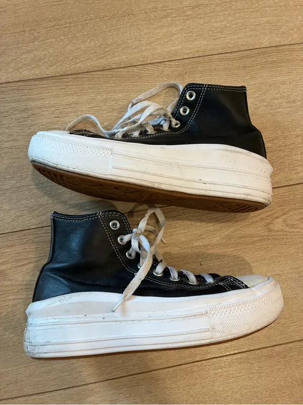 Converse Chuck Taylor All Star Move Platform Sneakers Black Women’s Size 8.5 - Image 2