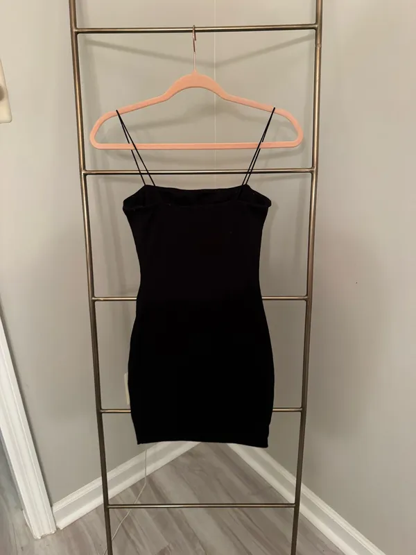 Black Bodycon Mini Dress - Image 3