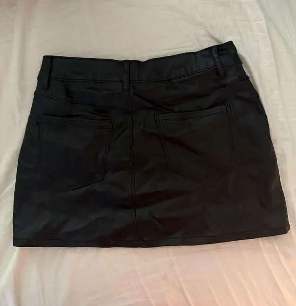 Black Pleather skirt  - Image 2