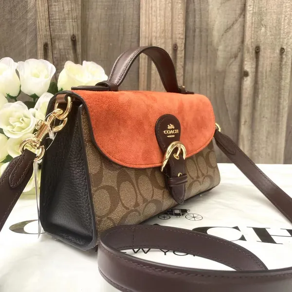 Coach Kleo Top Handle In Signature CanvasC8516 - Image 3