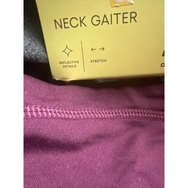 Women's Neck Gaiter Fleece Lined Jersey Burgundy All in motion One Size NWT - Image 3