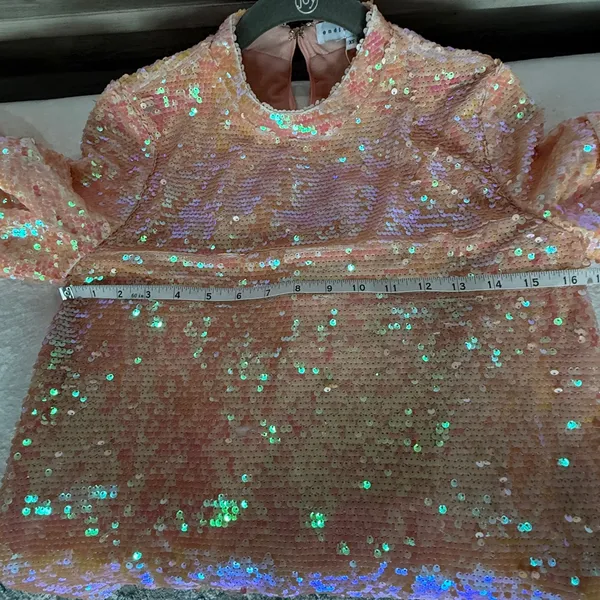 Endless Rose shirt sequined pink and peach new with tags - Image 10