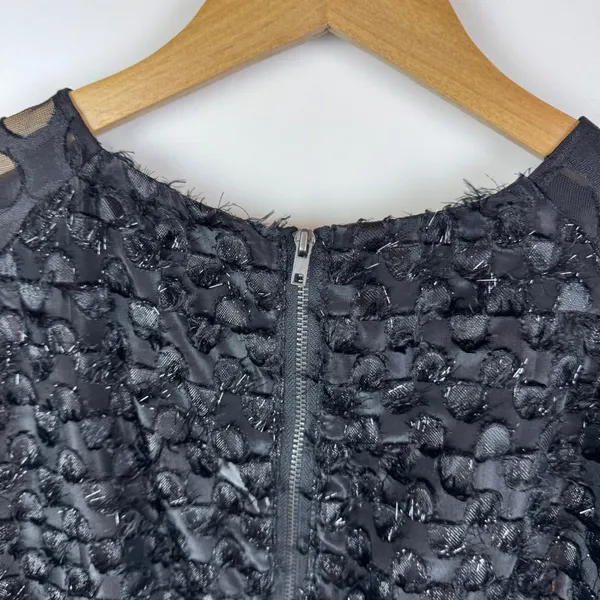 NWT W118 by Walter Baker Prya Dress Size XS Black‎ Polka Dot Puff Sleeve Party - Image 3