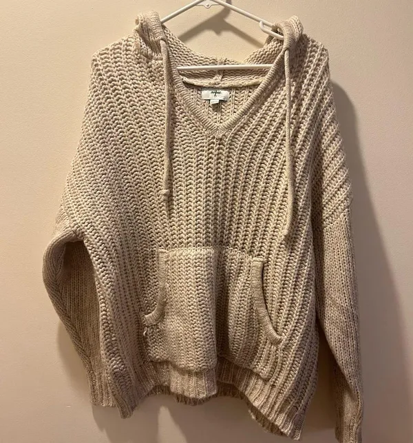 NWT aerie knit hoodie - Image 2