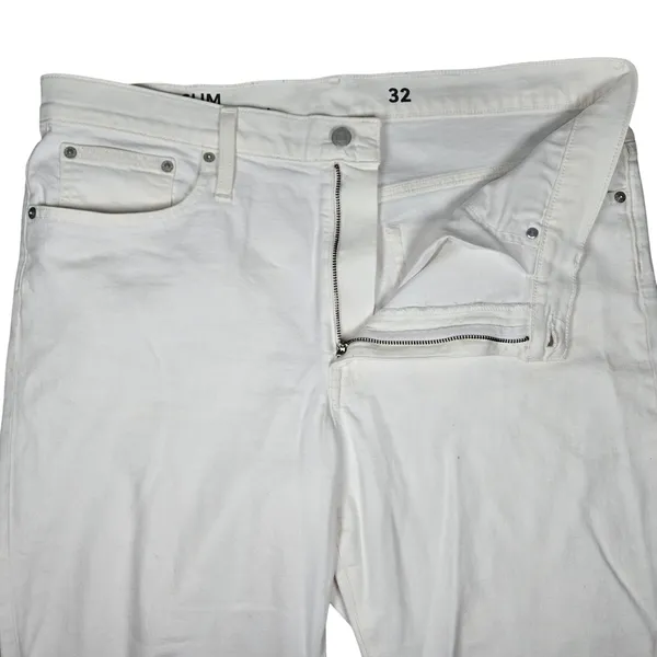 J. Crew Slim Boyfriend Jeans White Denim Size 32 Reimagined‎ Cotton Blend - Image 3