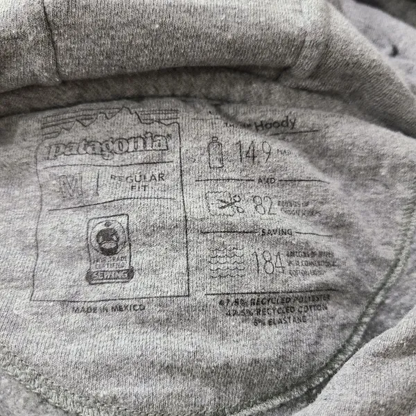 Patagonia -859 Pastel Logo Uprisal‎ Hoddie - grey - Medium - Image 4
