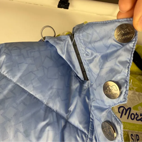 Morrow Blue Puffer Ski Jacket with Lime Accents - Image 7