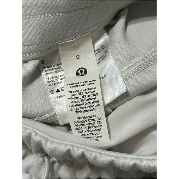 lululemon Women's Size 0 Bone Ivory Straight Softstreme Leg Track Pants - Image 7