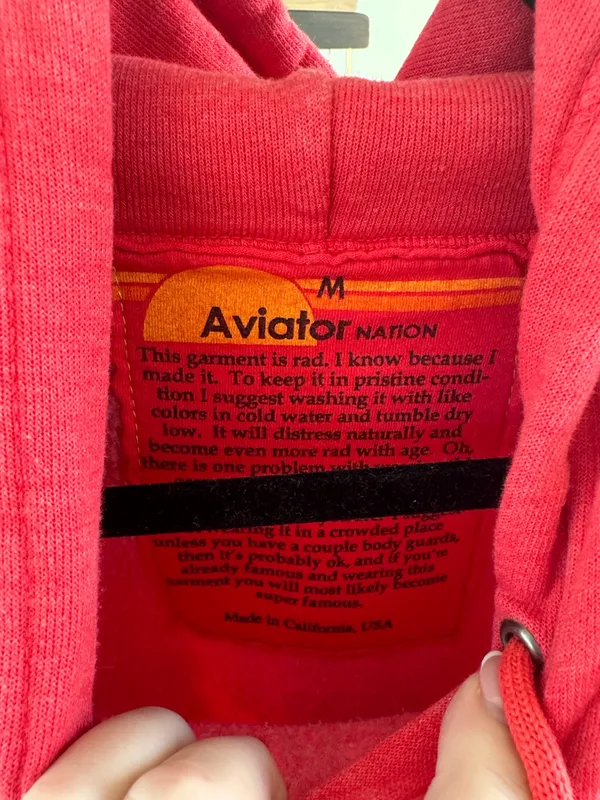 Aviator Nation Hoodie Red - Image 3