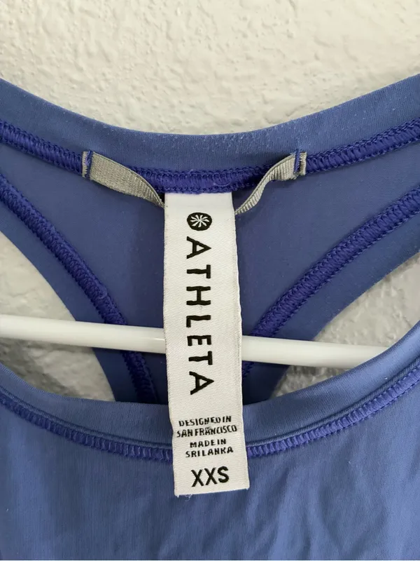 Athleta Blue High-Neck Performance Tank - Image 5