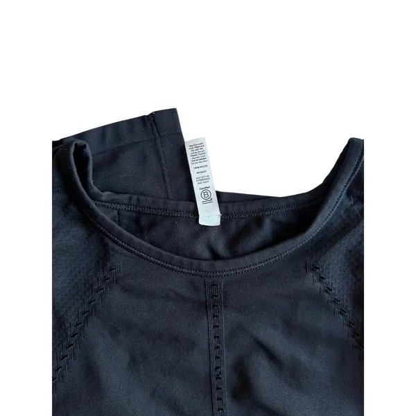 Athleta Black Tie Back Tank Top Small Nylon Athletic Yoga Workout Sleeveless - Image 7