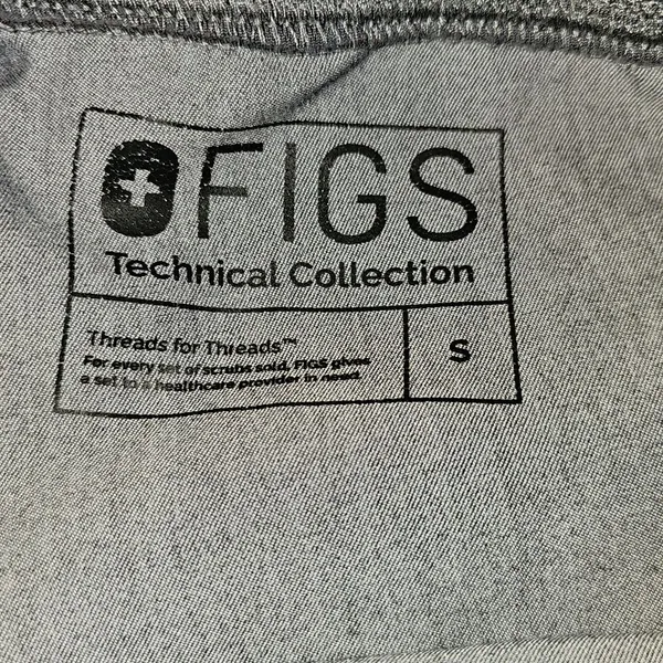Figs Womens Gray‎ Livingston Basic Scrub Pants Small - Image 4