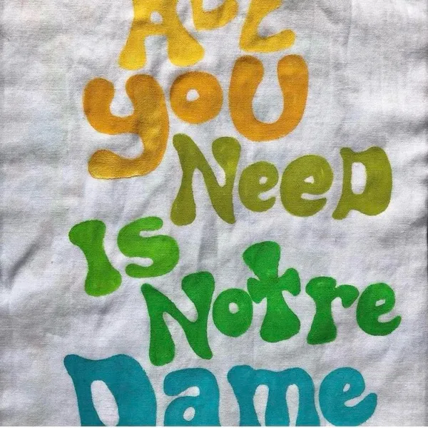 Notre Dame painted shirt Black - Image 2