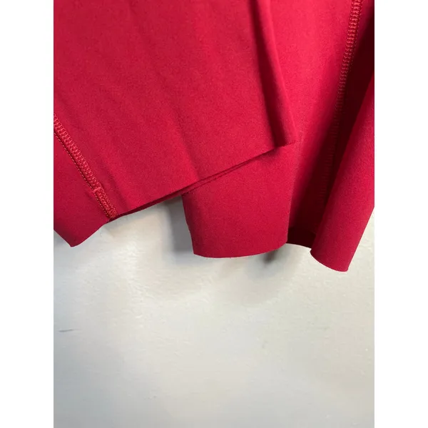 Lululemon Fast and Free 7/8 Leggings Pants Pockets Running Dark Red Womens 16 - Image 11