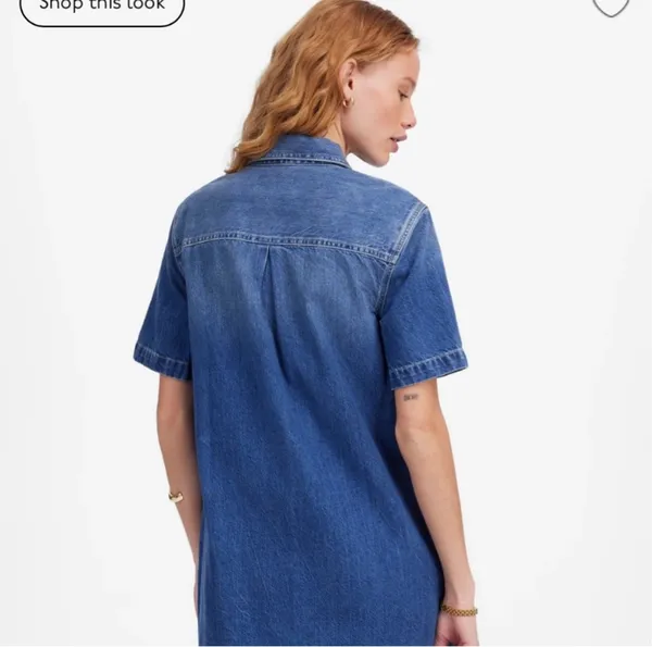 Madewell Denim Boxy Shirtdress - Image 2