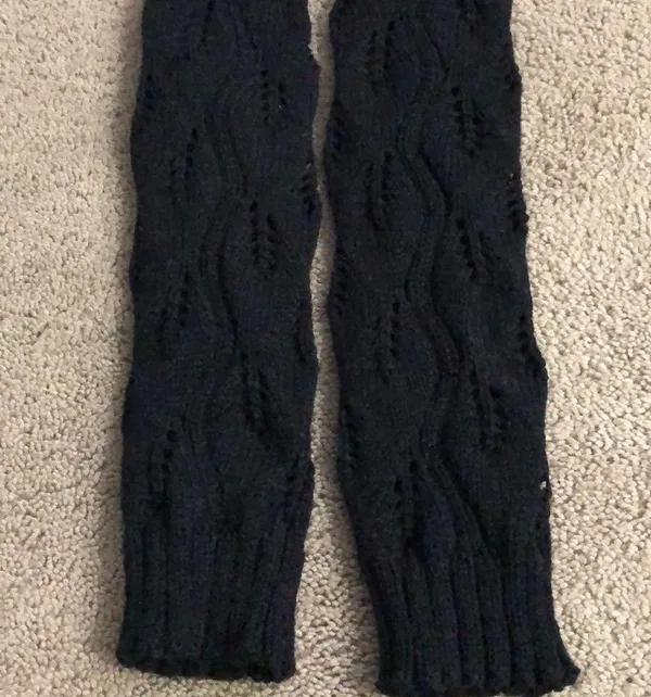 Boutique Black & Beige Boot Socks Tall - Image 3