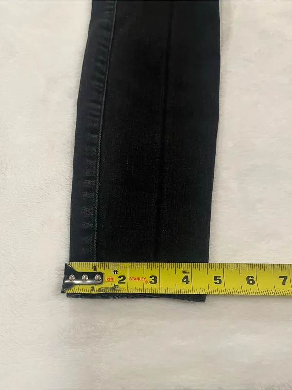 Hollister High Rise Super Skinny Distressed Black Jeans - 7R - Image 8
