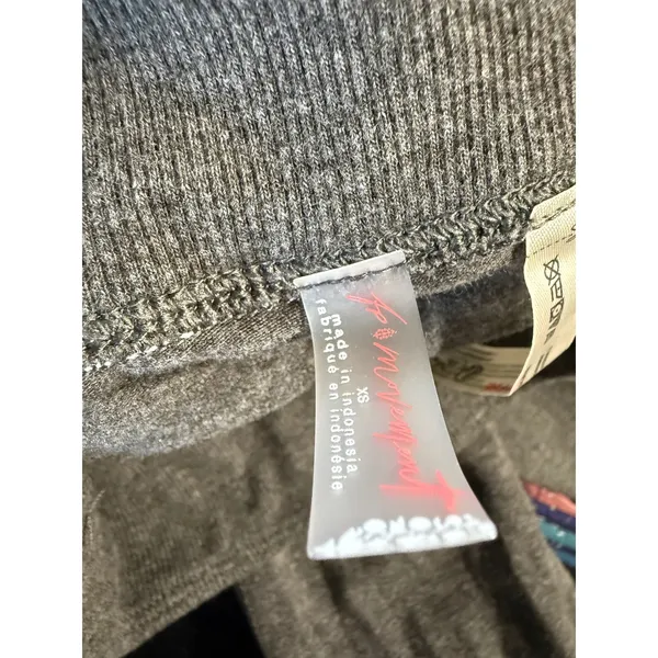 Free People Movement Leggings Charcoal Grey High Waist Cropped‎ XS - Image 5