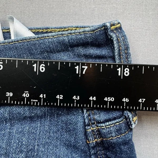 Levis 505 Jeans Womens 14 Blue Straight Leg Stretch Denim Mid Rise Classic - Image 10
