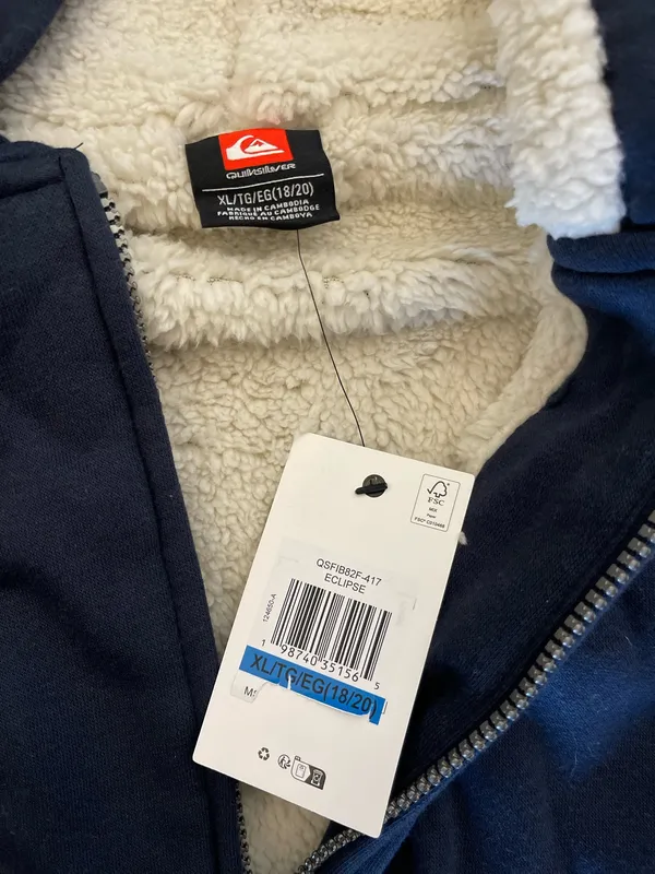 Quicksilver navy blue hoodie - Image 5