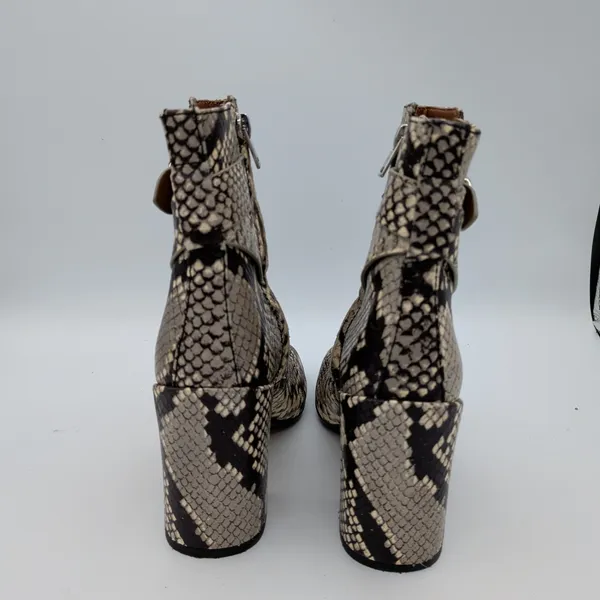 Coach Elisa Bootie FG2901 Womens‎ Snakeskin Leather Block Heel Ankle Boots 6B - Image 6