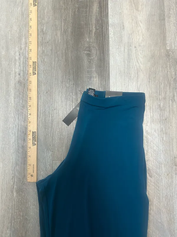 NWT Women’s Alfani Ocean Teal Wide Leg Pants Size Medium - Image 6