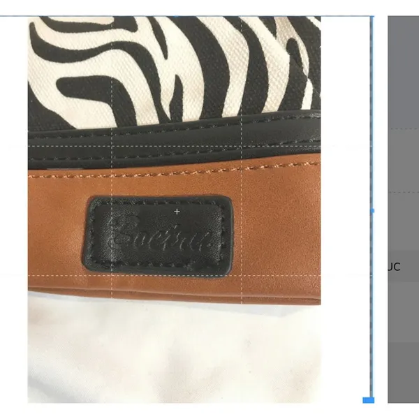 Boetree Boutique Zebra Print Canvas Wristlet EUC - Image 6