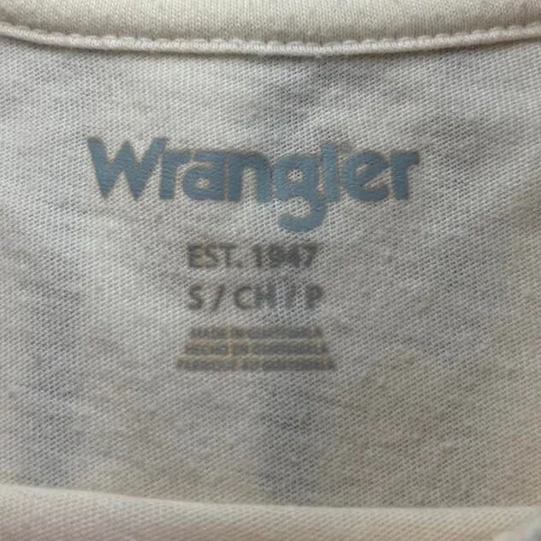 Wrangler Women's S Cotton Floral Graphic T-Shirt Crew Neck White - Image 2