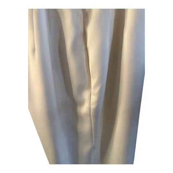 House of CB Lulu Ivory Asymmetric Drape Midi Corset Dress size medium - Image 6