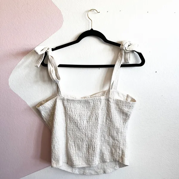 Maeve Anthropologie Babydoll Top Romantic Cottagecore‎ Soft Girl Coquette Large - Image 2