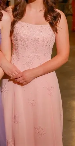 Prom Dress Pink Size 4 - Image 2