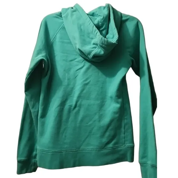 The North Face Hoodie Pullover Sweatshirt Teal Green Logo‎ Women's S - Image 2