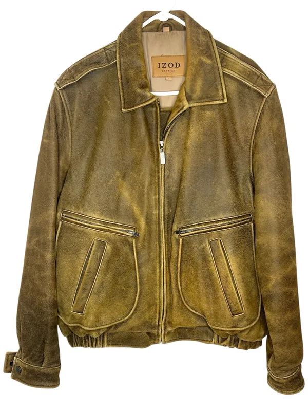 Vintage IZOD soft leather bomber jacket - Image 2