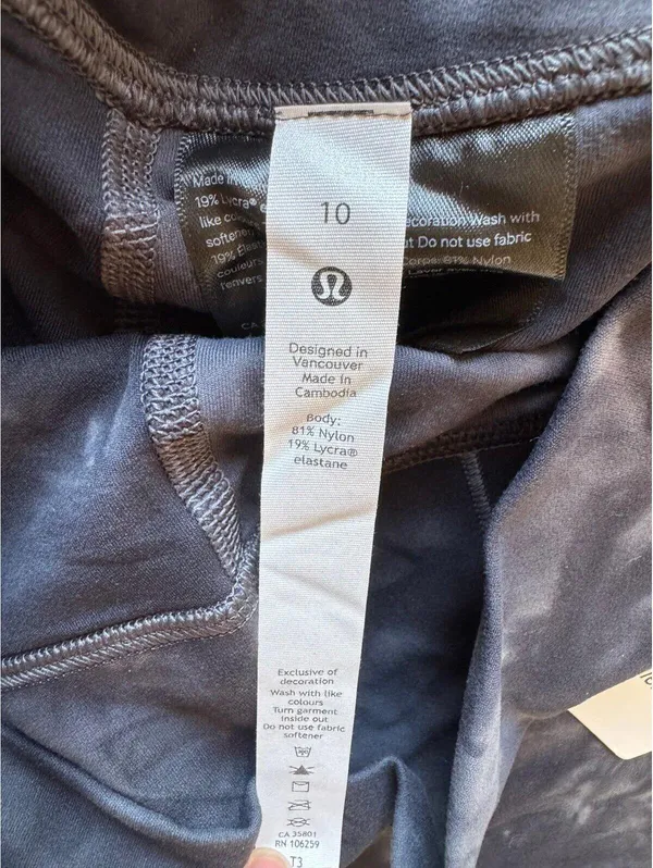 Lululemon Align High Rise 25” DDPG Diamond Dye Grey Size 10 NWT - Image 6