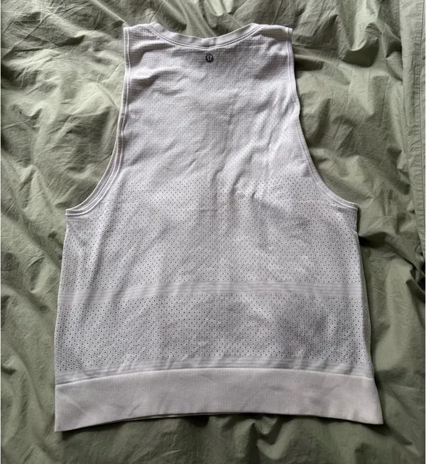 Lululemon White Tank Top - Image 2