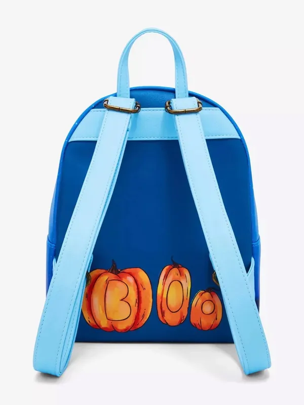 Disney x Loungefly Winnie the Pooh and Friends Halloween blue backpack. - Image 3