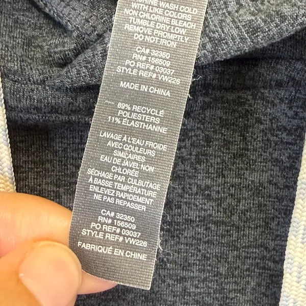 Vuori Halo Essential Hoodie VW226 Charcoal Heather Gray Womens XL Activewear - Image 4
