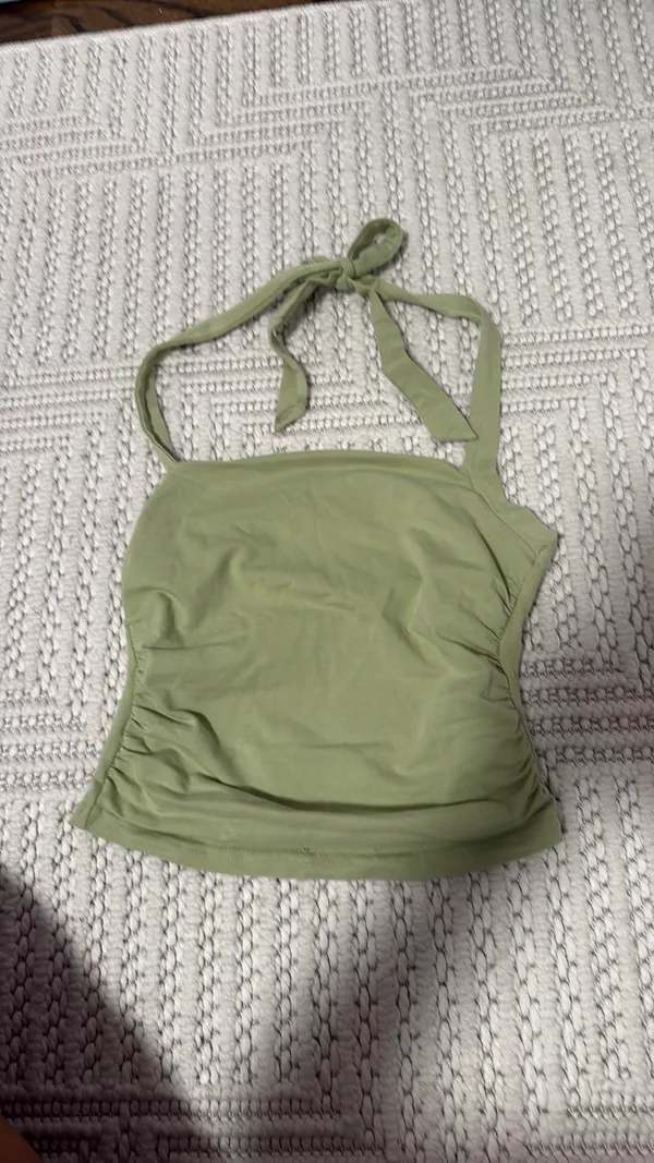 SheIn Green Tie Up Top - Image 3