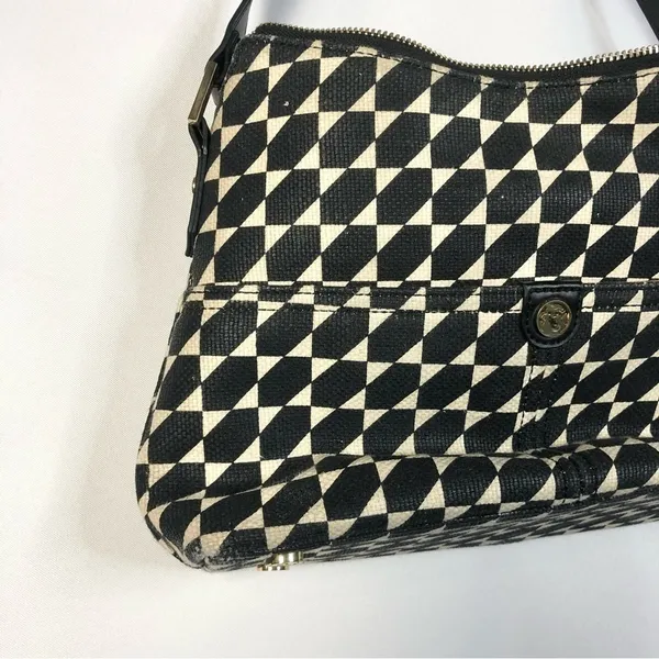Spartina‎ 449 Black & Cream Printed Shoulder Bag - Image 4