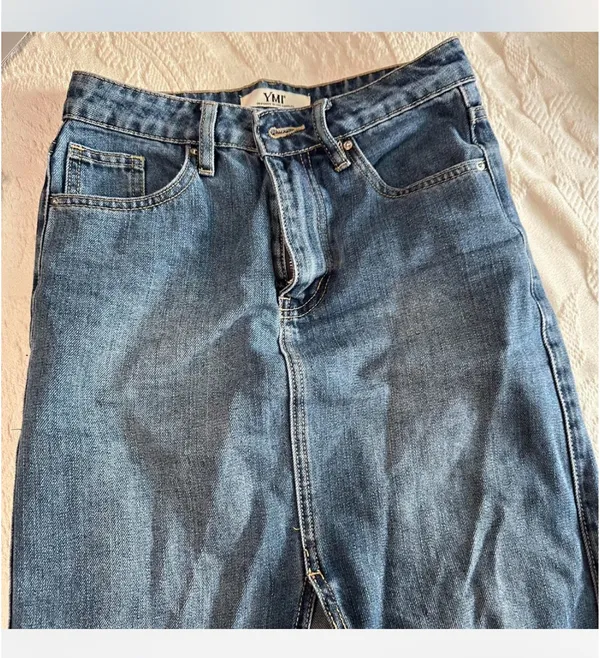 Revolve Ymi denim split skirt midi - Image 4