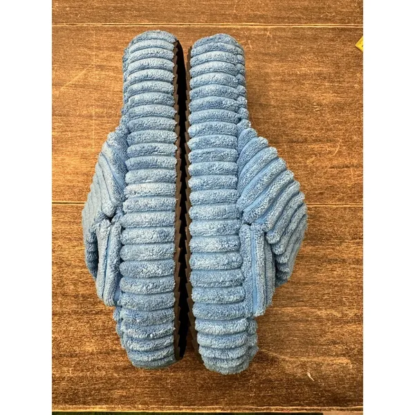 NEW FREE PEOPLE TEO DAYS IN IBIZA TERRY SLIDES ~ cerulean blue Size 11‎ - Image 3