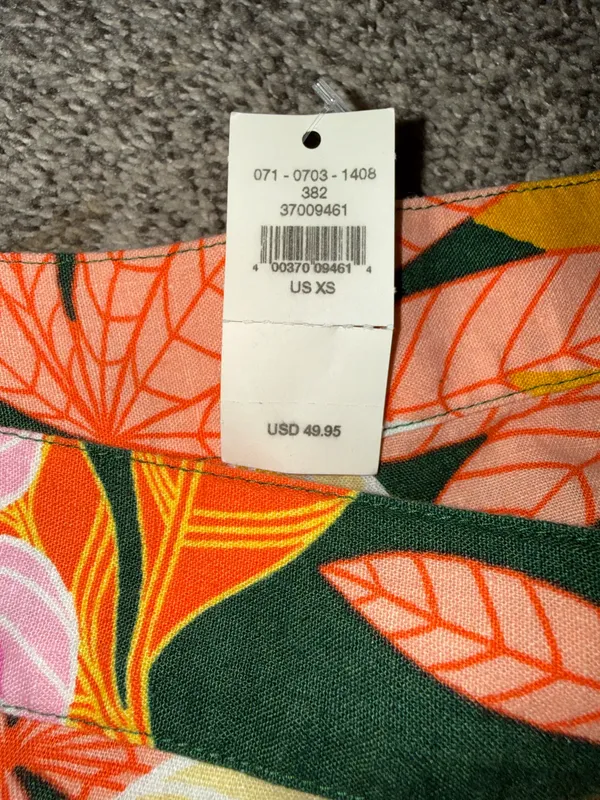 Aerie Tropical Floral Ruffle Wrap Mini Skirt - Image 3