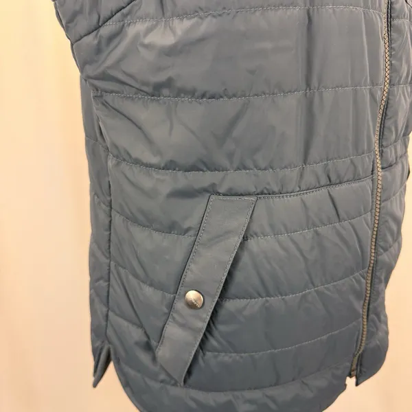 Carhartt Reversible Quilted Flannel Vest M 8-10 Green Black Buffalo Plaid Chore - Image 6