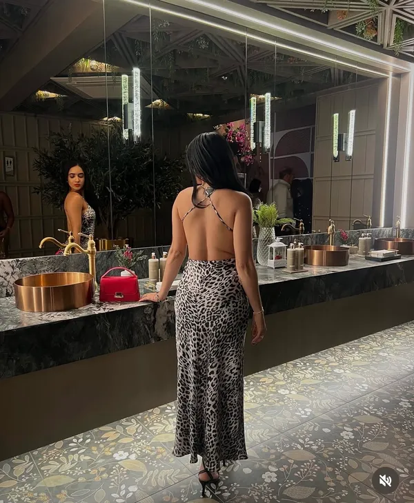 Zara maxi dress cheetah leopard animal print slip satin evening party cocktail - Image 8